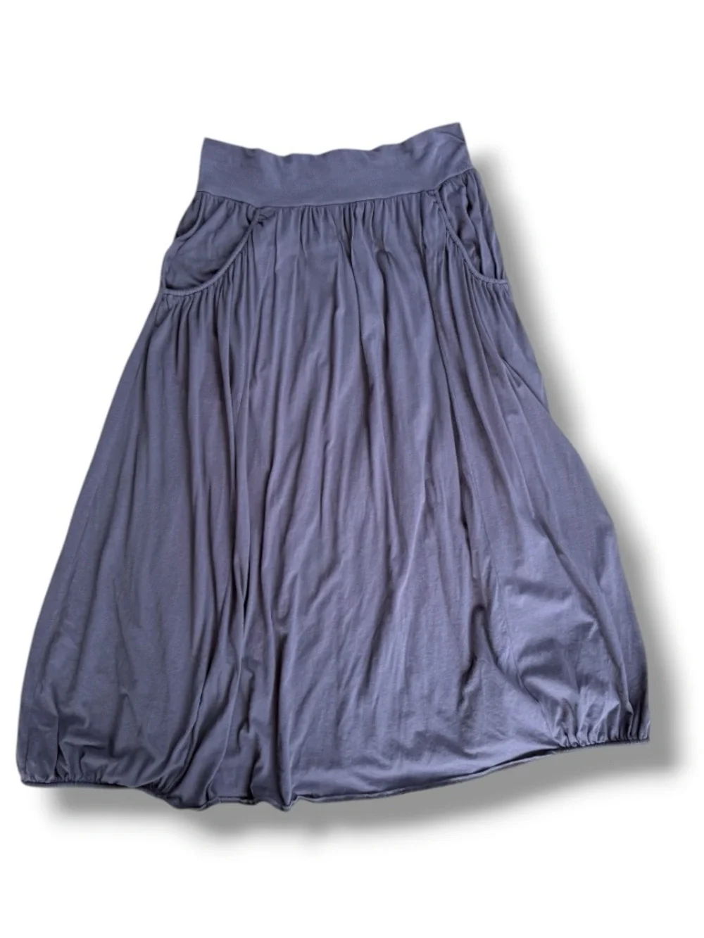 Garnet Hill Favorite Knit Maxi Skirt Dark Ashwood Size PL - Picture 4 of 12